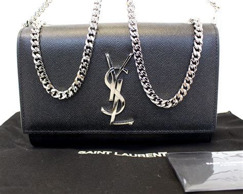 ysl crossbody silver chain|ysl leather crossbody bag.